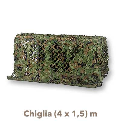 Red Camuflaje Chiglia 4x15 verde